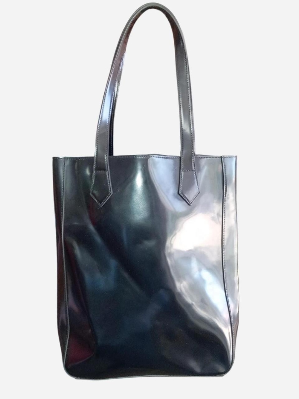 Givenchy Black Patent Leather Tote Bag